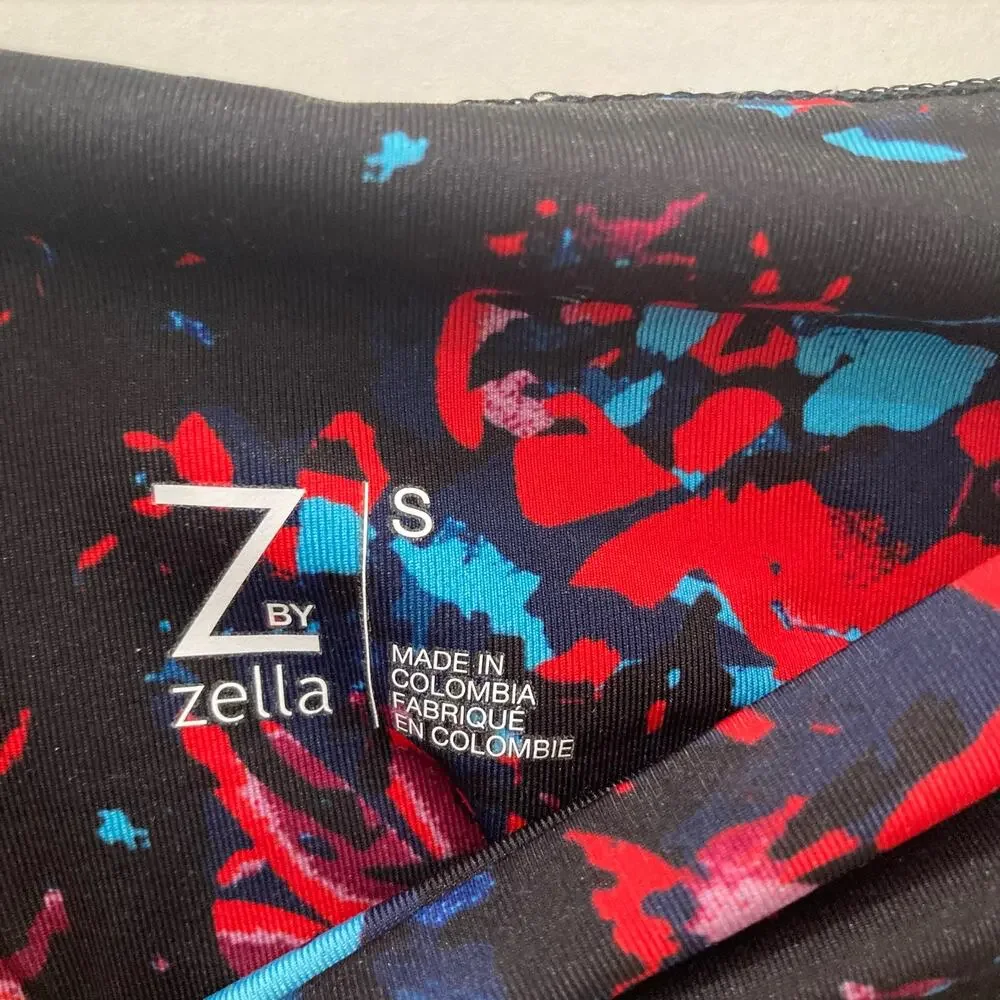 Z by Zella Black, Red & Blue Activewear Leggings Size Small - Picture 6 of 9